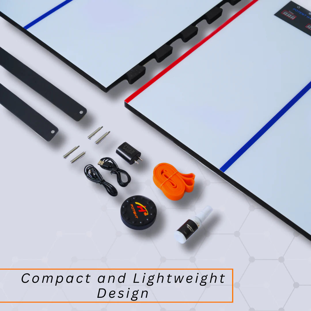 Digitālā Šaušanas Plāksne Hockey Mini – Interaktīva Treniņierīce Ripas Kontrolei un Laika Izjūtai